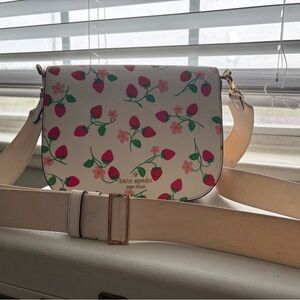 Kate Spade Madison Strawberry Vine Saddle Bag